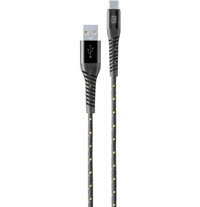 Kabel USB - USB-C CELLULARLINE Tetra Force Max 60W 2 m Czarny