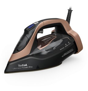 Żelazko parowe TEFAL Ultimate Power Pro FV9E50E0 Czarny z wbudowanym generatorem pary