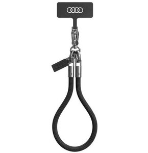 Smycz do telefonu AUDI AU-HSL8-R8/D1-BK Czarny
