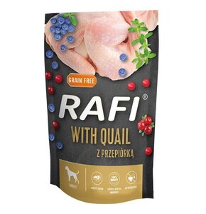 Karma dla psa RAFI z przepiórką, borówką i żurawiną 500 g