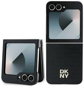 Etui DKNY Repeat Pattern Stack Logo do Samsung Galaxy Z Flip 6 Czarny