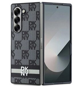 Etui DKNY Chequered Pattern Printed Stripes do Samsung Galaxy Z Fold 6 Czarny