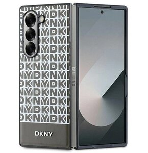 Etui DKNY Repeat Pattern Bottom Stripe do Samsung Galaxy Z Fold 6 Brązowy