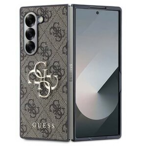 Etui GUESS Leather 4G Metal Logo do Samsung Galaxy Z Fold 6 Brązowy