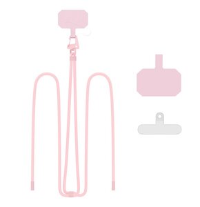 Smycz do telefonu TECH-PROTECT C5S Rope Crossbody Strap Jasnoróżowy