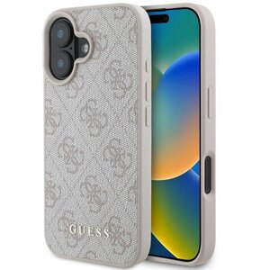 Etui GUESS 4G Classic do Apple iPhone 16 Różowy
