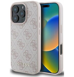 Etui GUESS 4G Classic do Apple iPhone 16 Pro Max Różowy