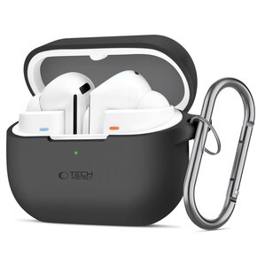 Etui na słuchawki TECH-PROTECT Silicon Hook do Samsung Galaxy Buds 3/3 Pro Czarny