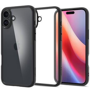 Etui SPIGEN Ultra Hybrid do Apple iPhone 16 Czarny Mat