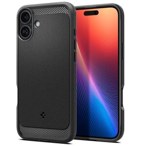 Etui SPIGEN Rugged Armor Mag MagSafe do Apple iPhone 16 Plus Czarny Mat