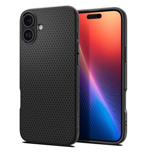Etui SPIGEN Liquid Air do Apple iPhone 16 Czarny mat