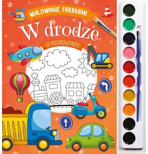Kolorowanka Malowanie farbkami W drodze (miękka okładka)