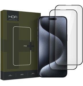 Szkło hartowane HOFI Glass Pro+ do Apple iPhone 16 Pro Max Czarny (2 szt.)
