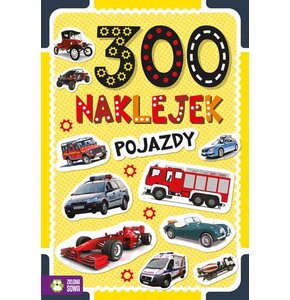 Książka z zadaniami 300 naklejek. Pojazdy (miękka okładka)