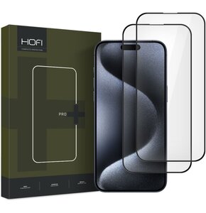 Szkło hartowane HOFI Glass Pro+ do Apple iPhone 16 Pro Czarny (2 szt.)
