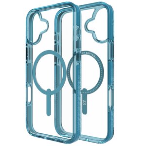 Etui ZAGG Santa Cruz Snap MagSafe do Apple iPhone 16 Plus Przezroczysto-niebieski