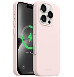 Etui CRONG Color Cover Magnetic MagSafe do Apple iPhone 16 Pro Piaskowy róż