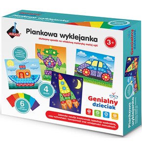 Zestaw kreatywny ASKATO Genialny dzieciak Piankowa wyklejanka Auto 102764