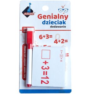 Zabawka edukacyjna ASKATO Genialny dzieciak Fiszki arytmetyczne Dodawanie 110189