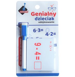 Zabawka edukacyjna ASKATO Genialny dzieciak Fiszki arytmetyczne Odejmowanie 110196