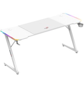 Biurko gamingowe HUZARO Hero 4.8 RGB Biały