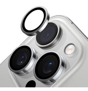 Szkło hartowane na obiektyw TORRAS Lensguard do Apple iPhone 16 Pro Szary