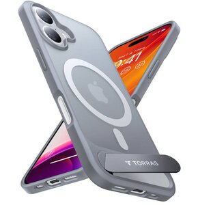 Etui TORRAS Pstand Series do Apple iPhone 16 Plus Szary