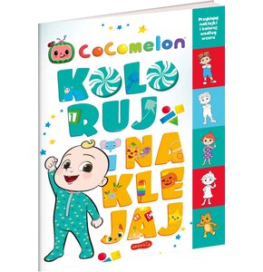 Kolorowanka Cocomelon Koloruj i naklejaj (miękka okładka)