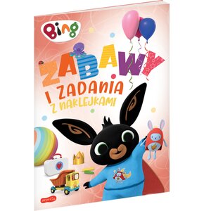 Książka z zadaniami Bing Zabawy i zadania z naklejkami 2 (miękka okładka)