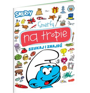 Książka z zadaniami Smerfy na tropie Szukaj i znajdź (miękka okładka)