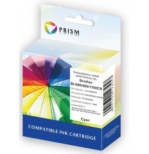 Tusz PRISM do Brother LC-980 / LC985 / LC1100 Błękitny 15 ml