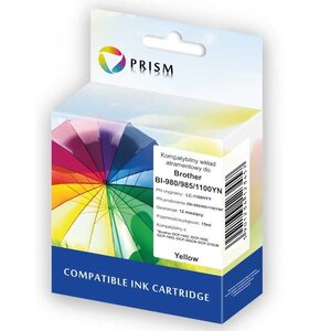 Tusz PRISM do Brother LC-980 / LC985 / LC1100 Żółty 15 ml