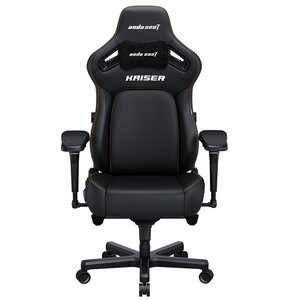 Fotel ANDA SEAT Kaiser 4 XL Czarny (skóra ekologiczna PVC)