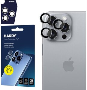 Szkło hartowane na obiektyw 3MK Hardy Lens Protection Pro Transparent do Apple iPhone 16 Pro/16 Pro Max