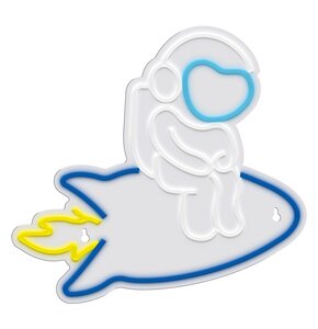 Neon LED MANTA SNL89MT Astronauta z rakietą