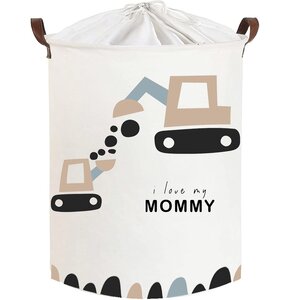 Kosz na zabawki SIPO Koparki I Love Mommy XL
