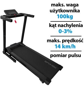 Bieżnia elektryczna SPOKEY Elias 1500W 14km/h