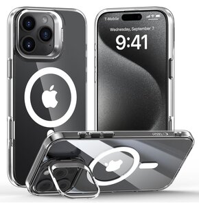 Etui TECH-PROTECT MagStand MagSafe do Apple iPhone 16 Pro Max Transparentny