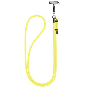 Smycz do telefonu TECH-PROTECT C1S Rope Crossbody Strap Neon Żółto-czarny