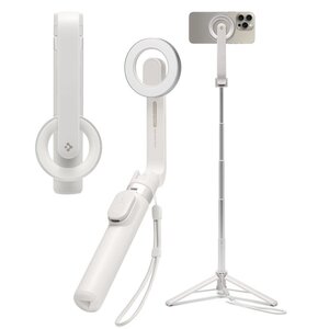 Uchwyt selfie SPIGEN S571W MagSafe Bluetooth Tripod Beżowy