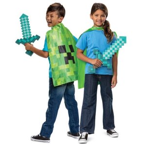 Strój karnawałowy DISGUISE Minecraft Miecz + peleryna Creeper