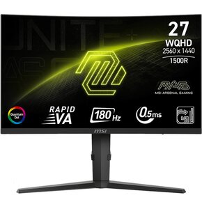 Monitor MSI MAG 275CQRF QD E2 27" 2560x1440px 180Hz 0.5 ms [GTG] Curved