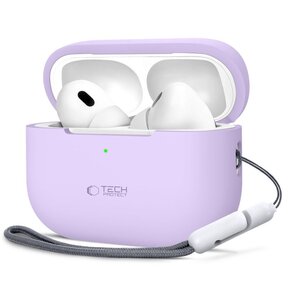 Etui na słuchawki TECH-PROTECT Silicone do Apple Airpods Pro 1/2 Fioletowy
