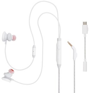Słuchawki JBL Quantum 50C Douszne, Dźwięk przestrzenny Biały