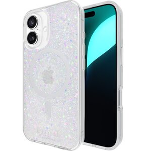 Etui KATE SPADE NEW YORK Protective MagSafe do Apple iPhone 16 Srebrny