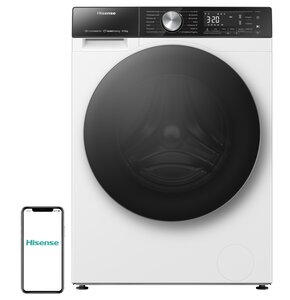 Pralka HISENSE WF5S1045BW Seria 5S PL 10.5kg 1400 obr Autodozowanie Wi-Fi ConnectLife Szybkie programy AllergyCare