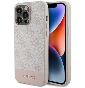 Etui GUESS 4G Stripe Collection do Apple iPhone 14 Pro Max Różowy
