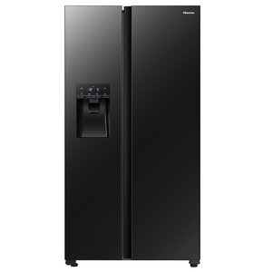 Lodówka HISENSE RS694N4GBE Side by Side No frost 178.6cm Czarna (szkło) Podajnik wody Kostkarka