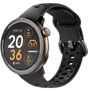 Smartwatch HAMMER Watch 2 Lite Czarno-pomarańczowy