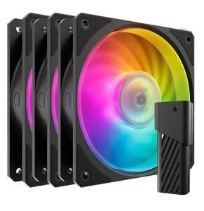 Wentylator COOLER MASTER Mobius 120P ARGB Czarny (3 szt.)